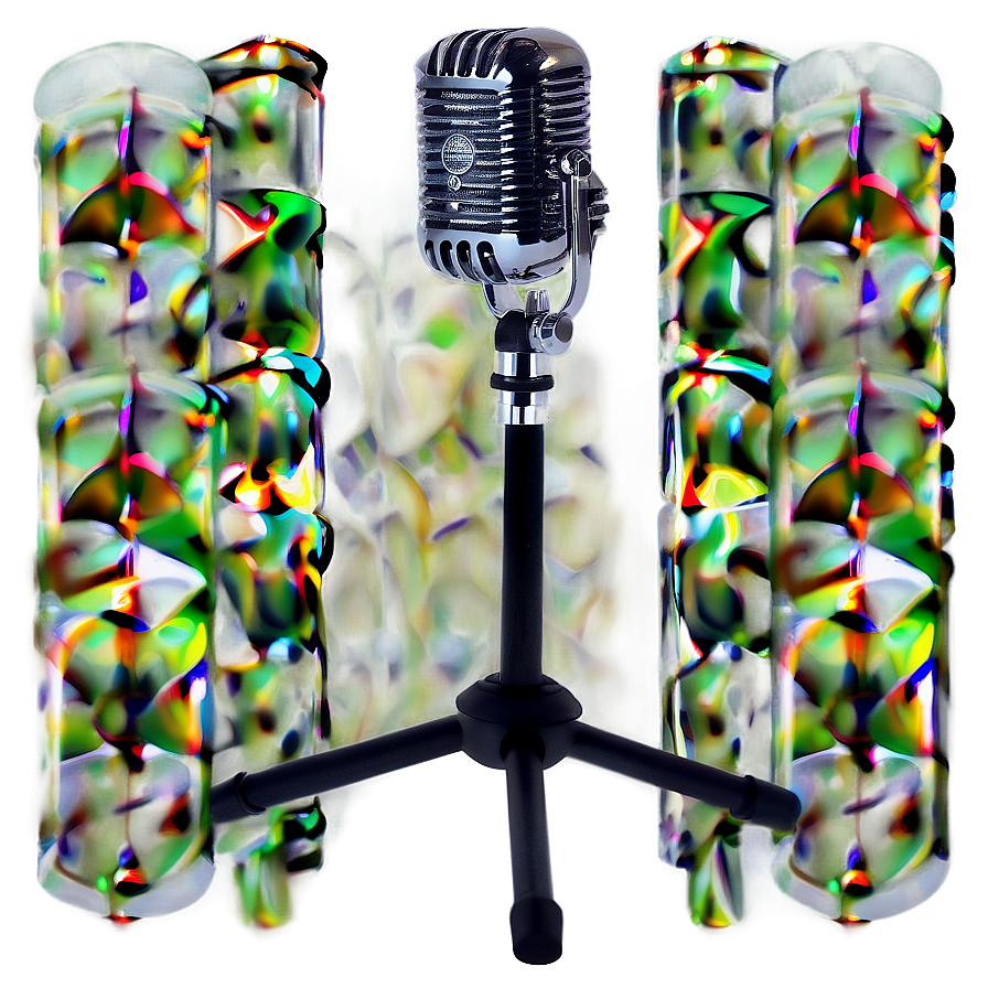 Recording Studio Microphone Stand PNG 06262024 PNG with transparent background