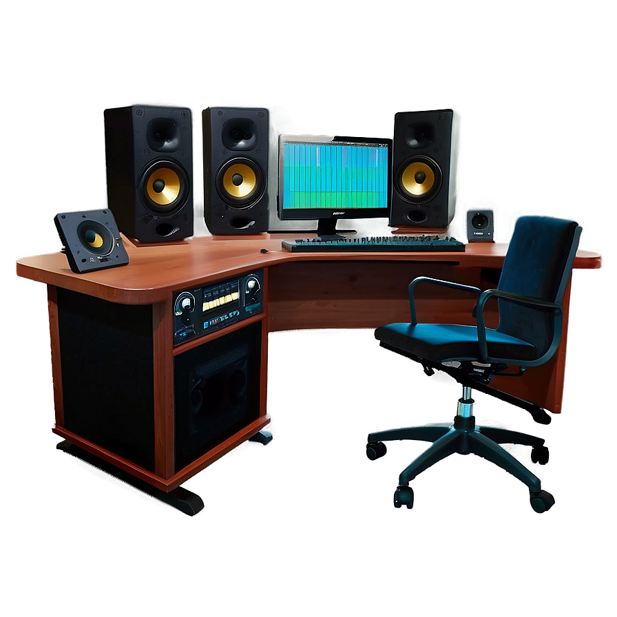 Recording Studio Producer Desk PNG 86 PNG with transparent background