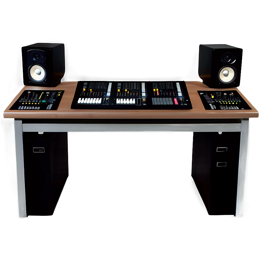 Recording Studio Producer Desk PNG kxu94 PNG with transparent background