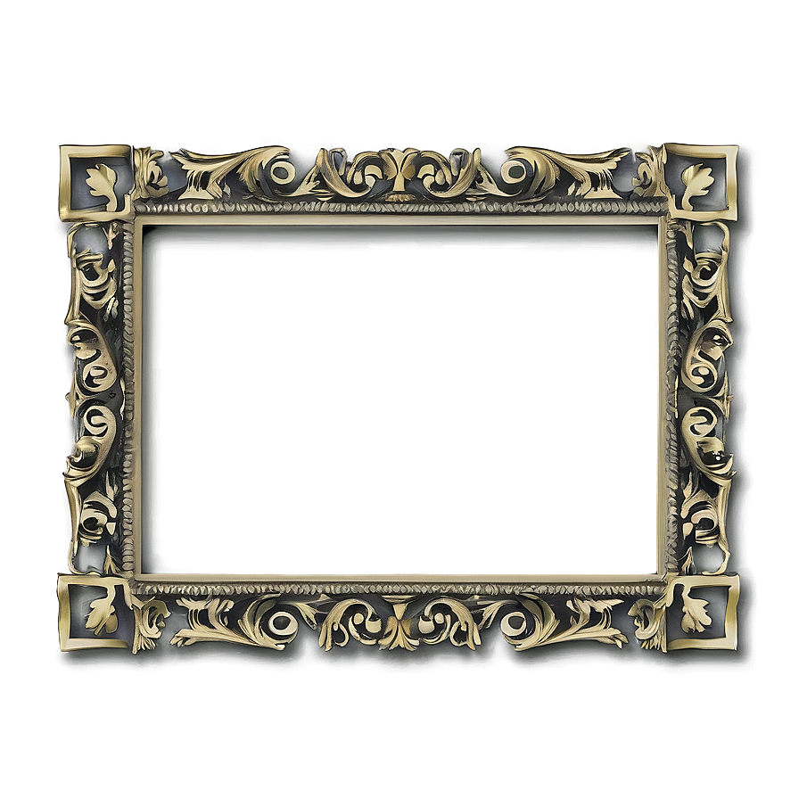 Rectangular Certificate Frame Png 96