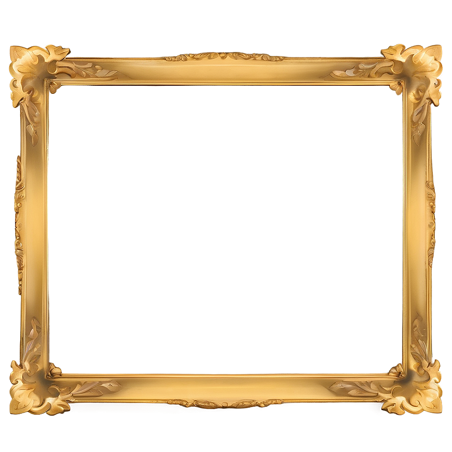 Rectangular Gold Frame PNG   61 PNG with transparent background