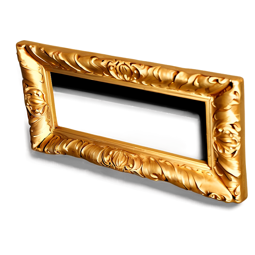 Rectangular Golden Frame Png 62