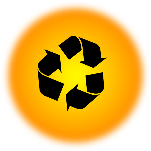 Orange Recycle Icon Svg Clip Arts, HD Png Download PNG image with a transparent background, free high-resolution download