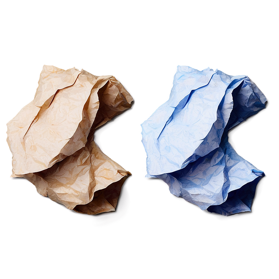 Recycled Crumpled Paper PNG 05242024 PNG with transparent background