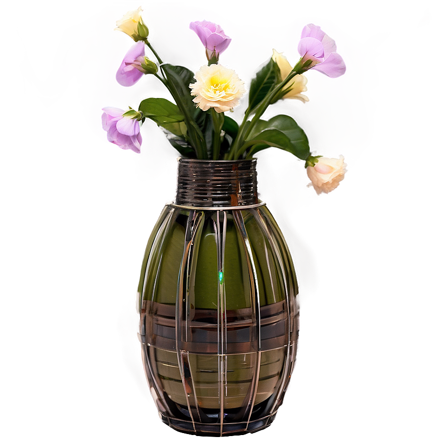 Recycled Material Flower Vase Png 06122024