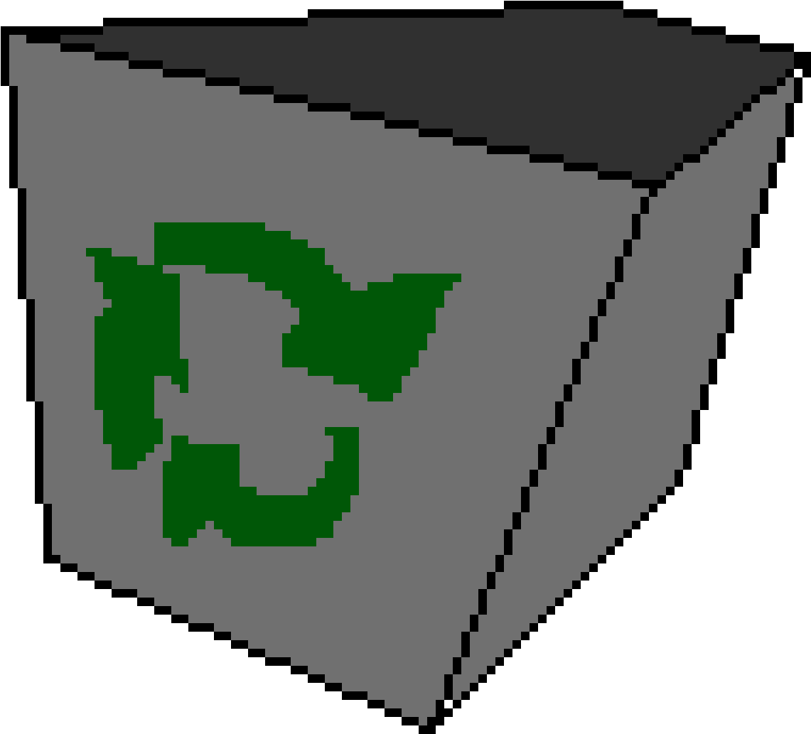 Recycling Bin Pixel Art