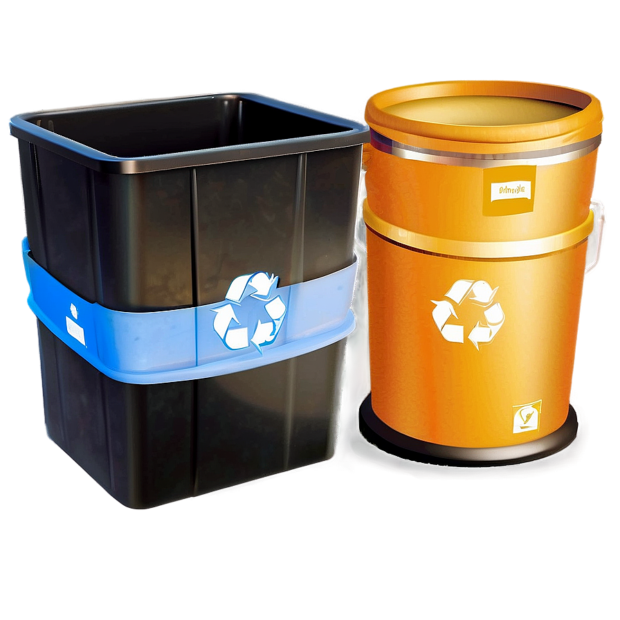 Recycling Bin Set Png Lfi7