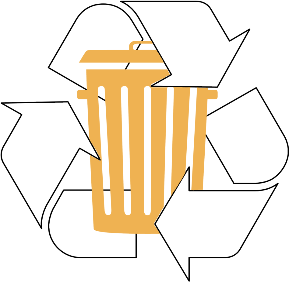 Trash And Recycling Symbol, HD Png Download PNG image with a transparent background, free high-resolution download