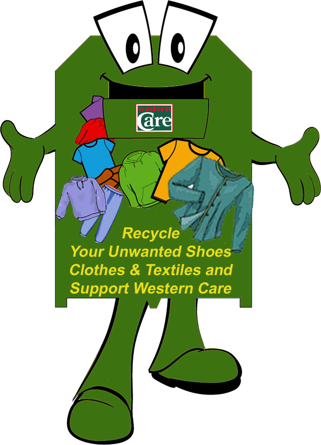 Recycling Clothesand Shoes Support Campaign