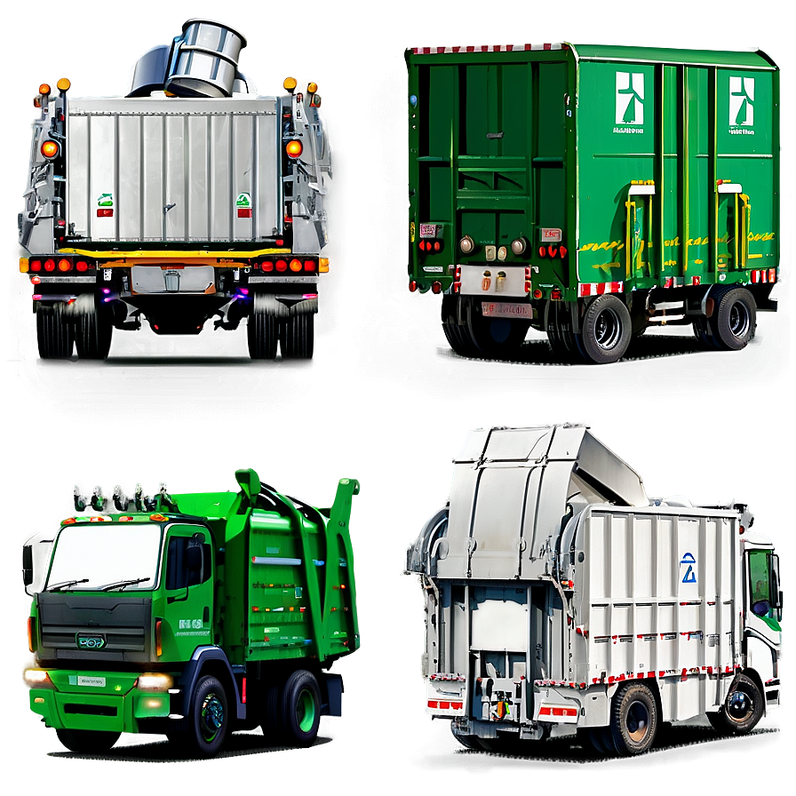 Recycling Garbage Truck Png 06202024