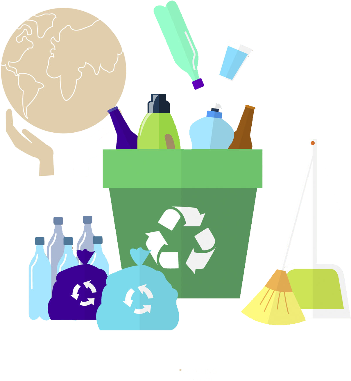 Transparent Open Trash Can Clipart - Waste Material Clip Art, HD Png Download PNG with transparent background
