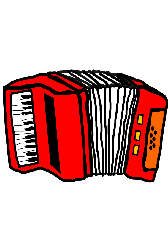 Red Accordion Artwork