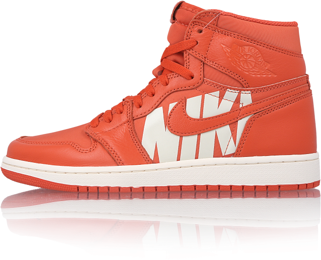 Red Air Jordan1 High Top Sneaker