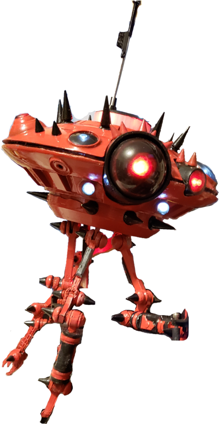 Red Alien Robot Droid