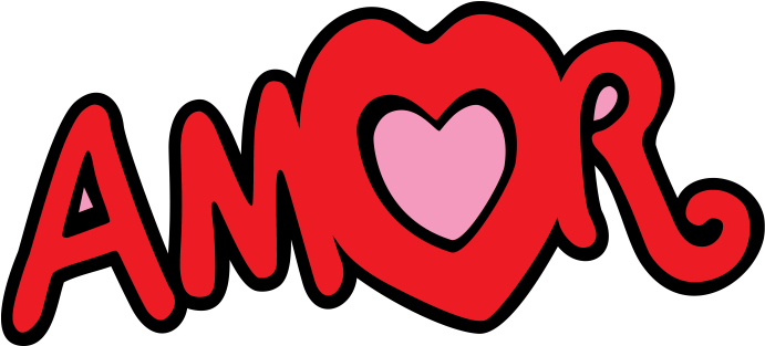 Red Amor Heart Graphic