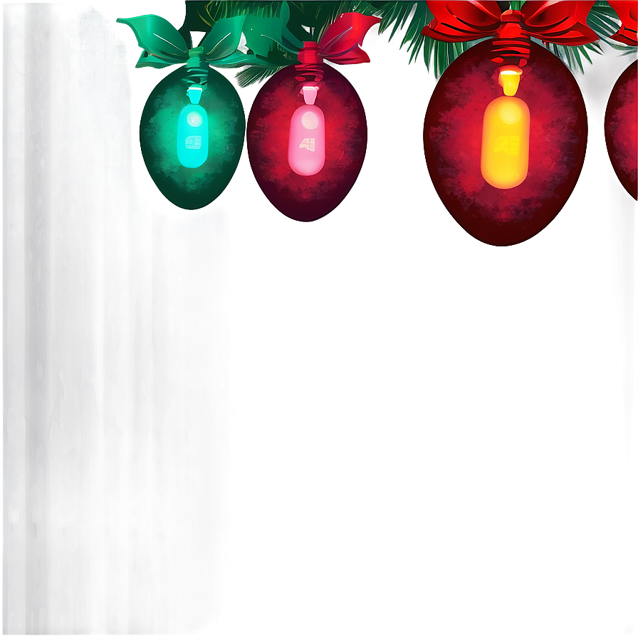 Red and Green Christmas Lights PNG nqu PNG with transparent background