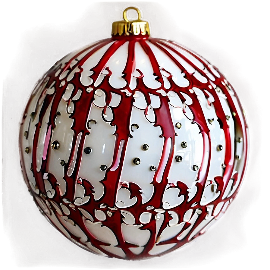 Red And White Ornament Png 06212024