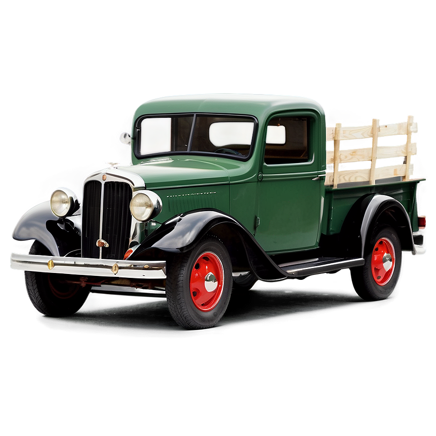 Red Antique Truck Png 06282024