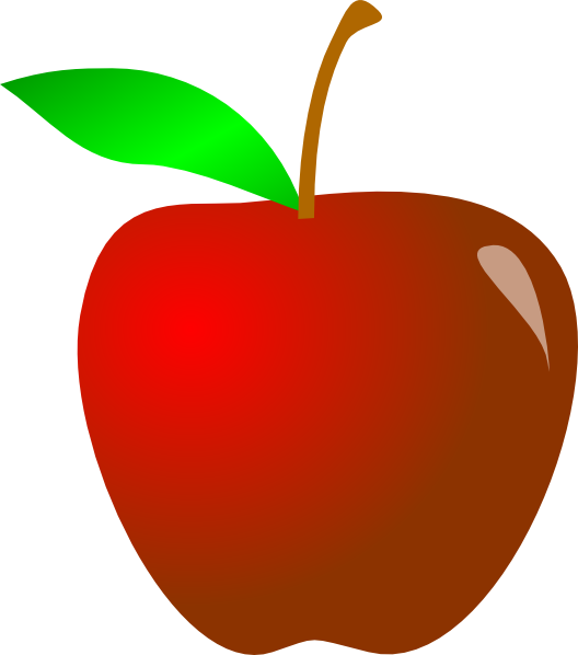 Red Apple Illustration PNG with transparent background