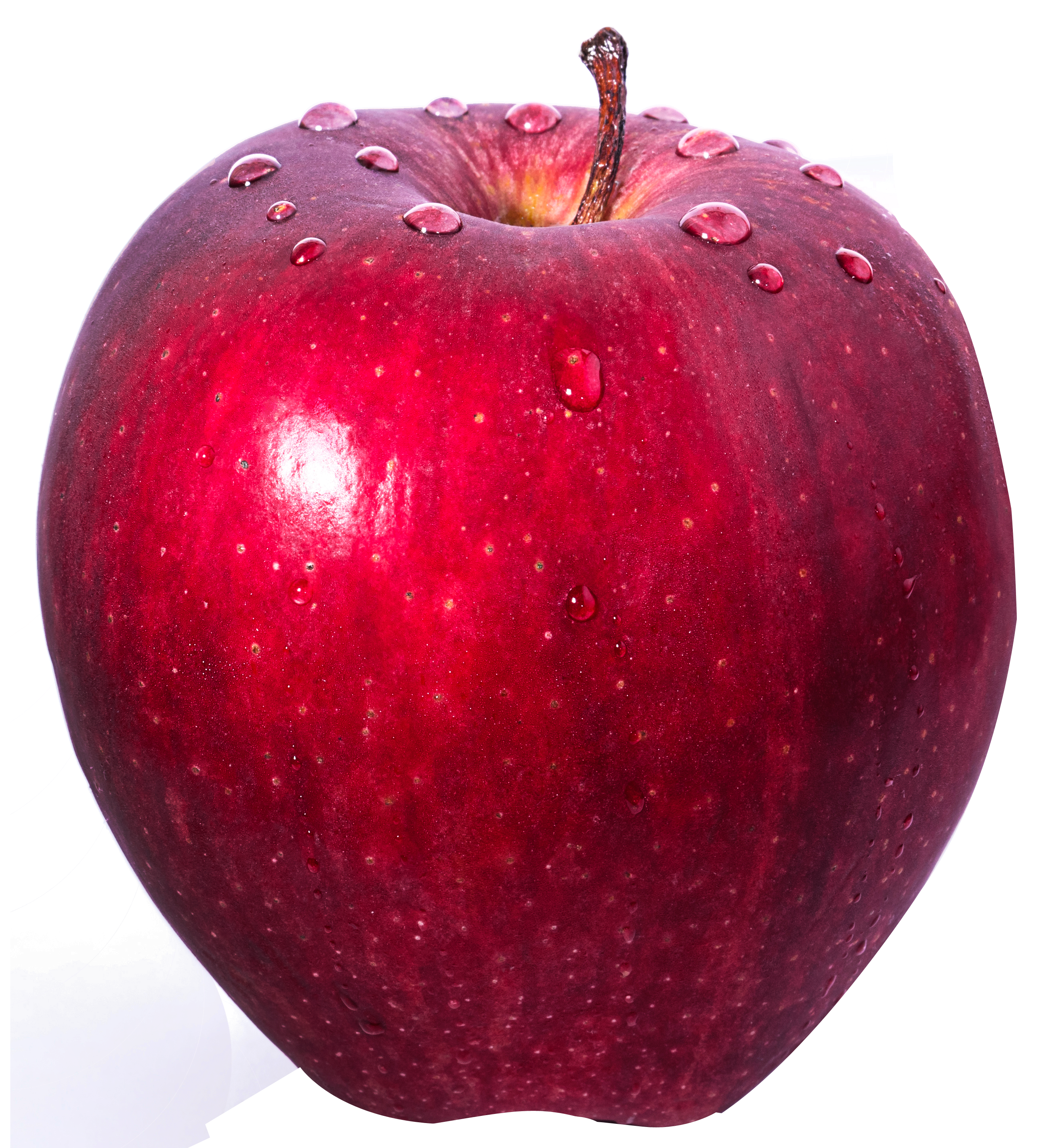 Red Apple With Water Droplets.png PNG with transparent background