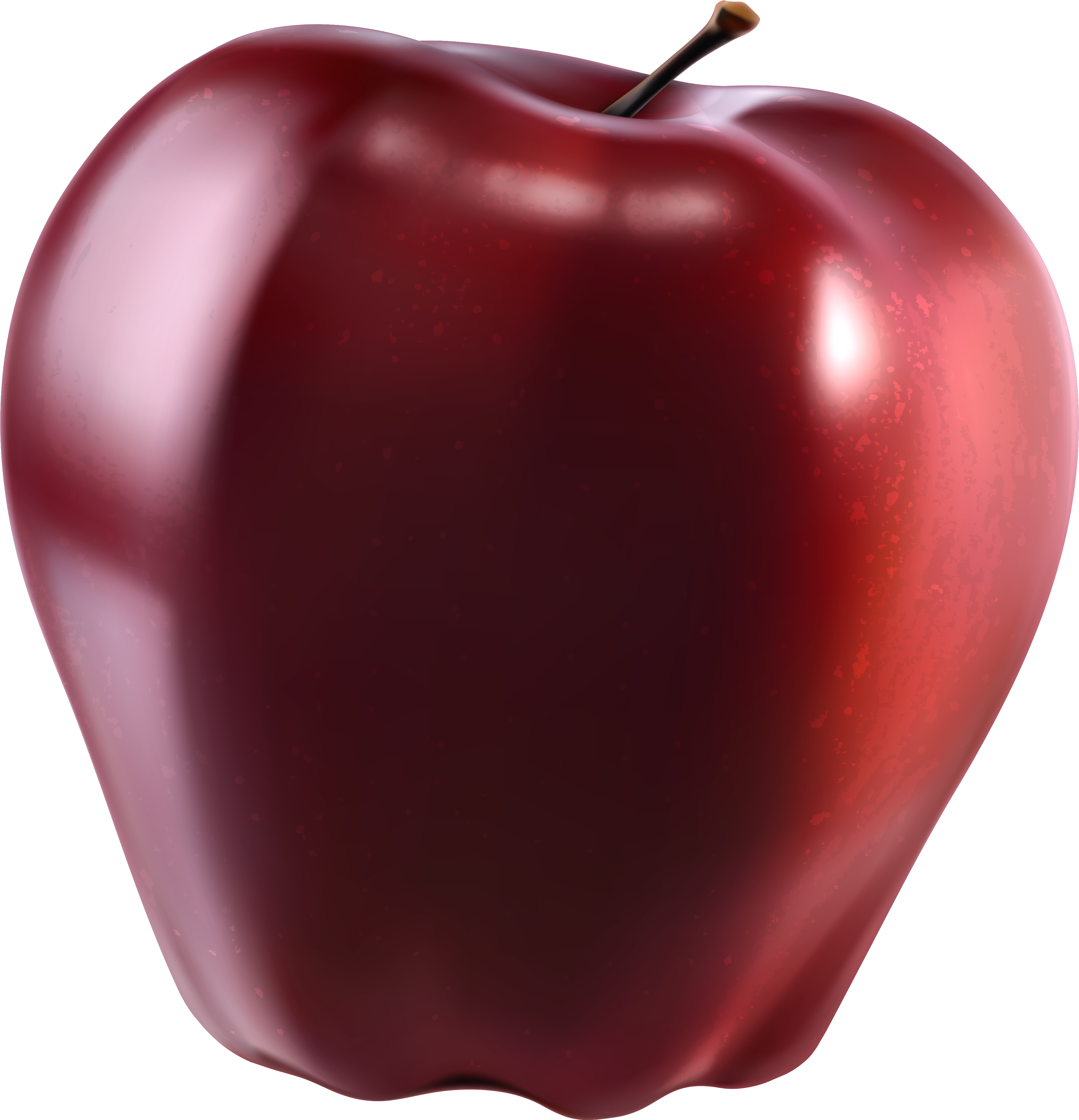 Red Apple3 D Render