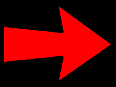 Red Arrow Directional Sign PNG with transparent background