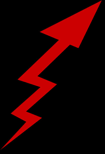 Red Arrow Graphicon Black Background