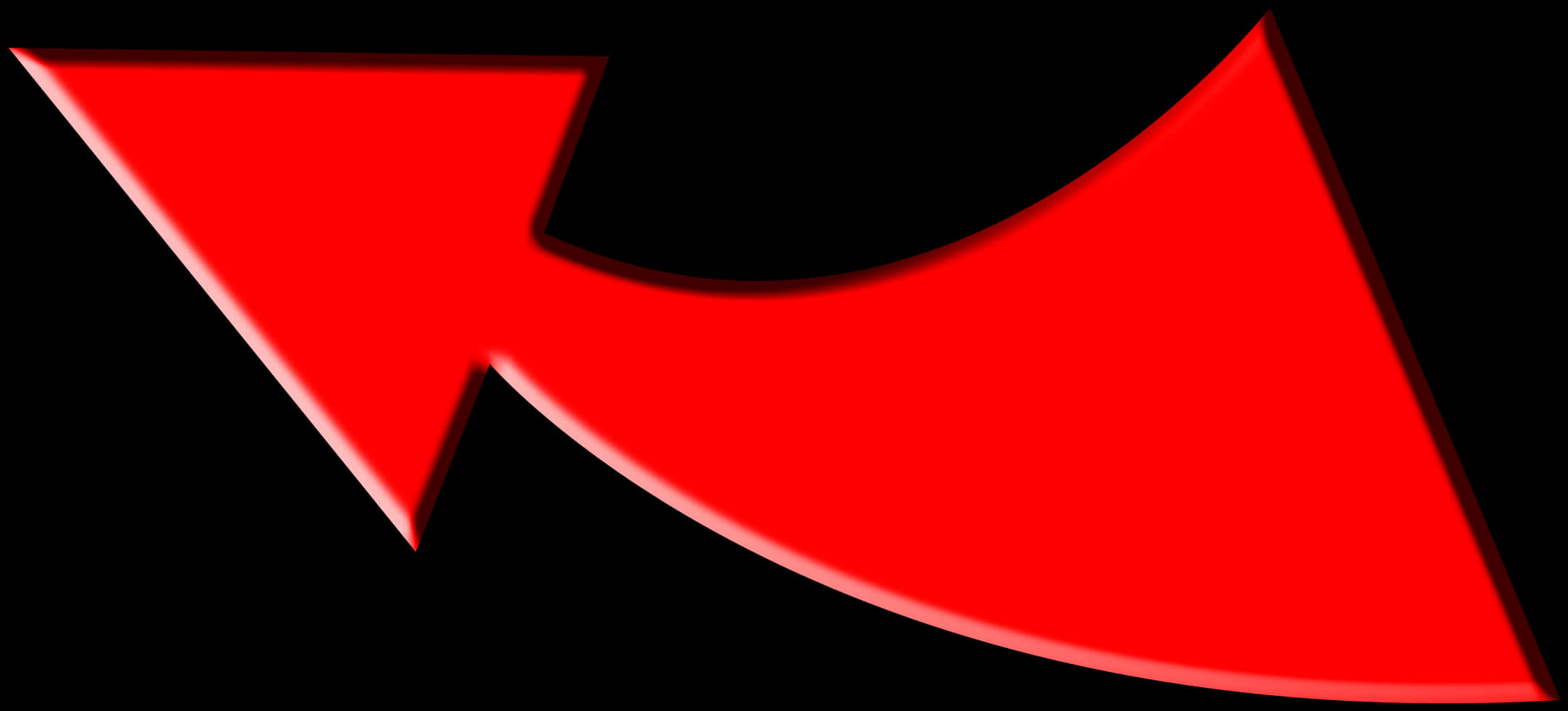 Red Arrow Graphicon Black Background