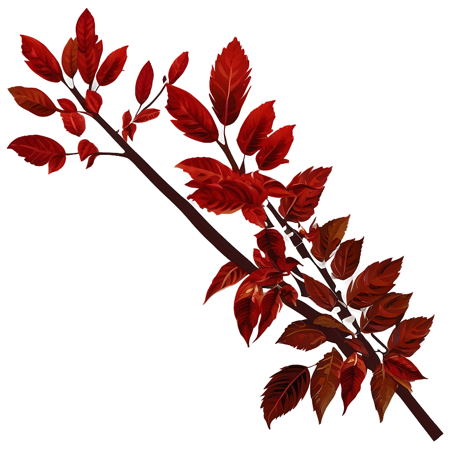 Red Autumn Tree Png Qnn