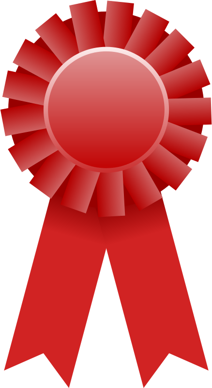 Red Award Ribbon Graphic