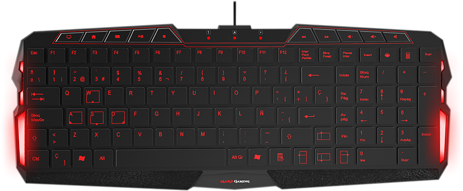 Mk0 Gaming Keyboard - Computer Keyboard, HD Png Download PNG with transparent background