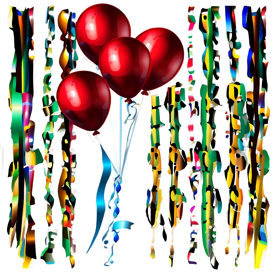 Red Balloons For Celebration Png Wdv34