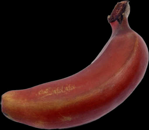 Red Banana Black Background