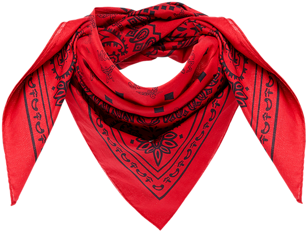 Red Bandana Scarf Design