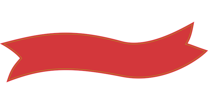 Red Banner Ribbonon Black Background PNG with transparent background