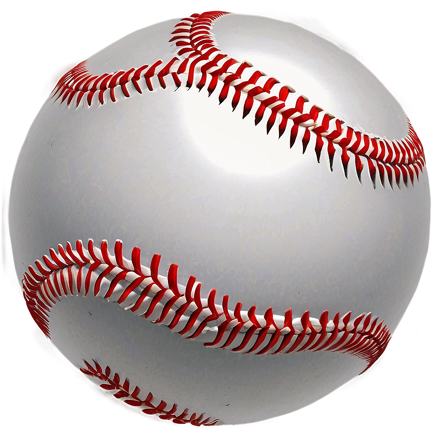 Red Baseball Seam Illustration Png Gce