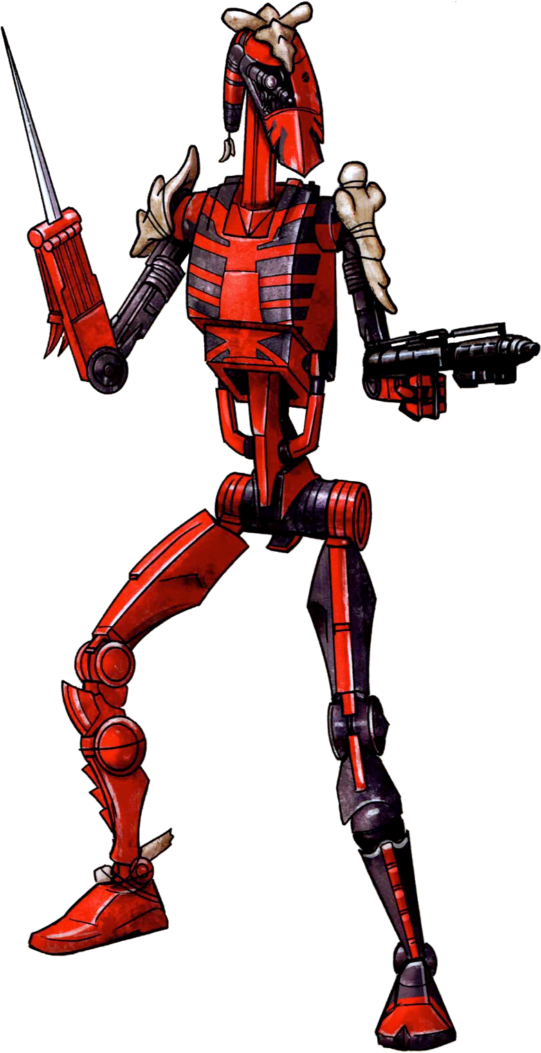 Red Battle Droid Illustration