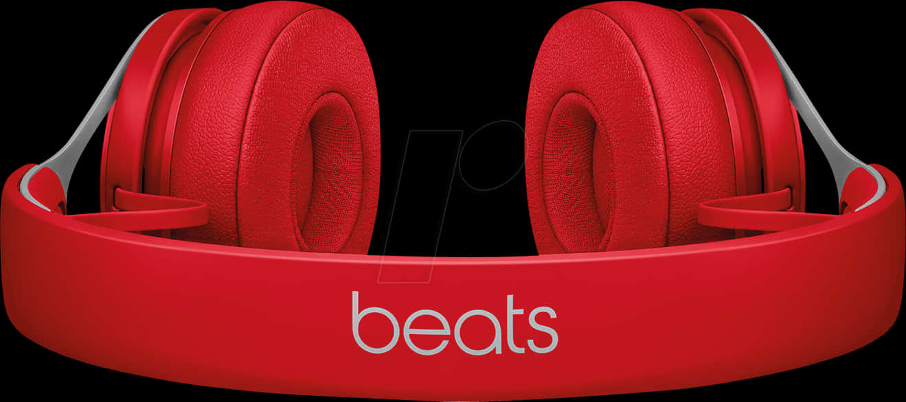 Red Beats Headphones Profile View