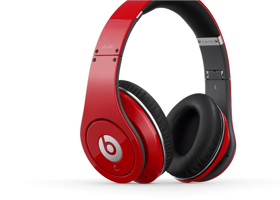 Red Beats Studio Headphones