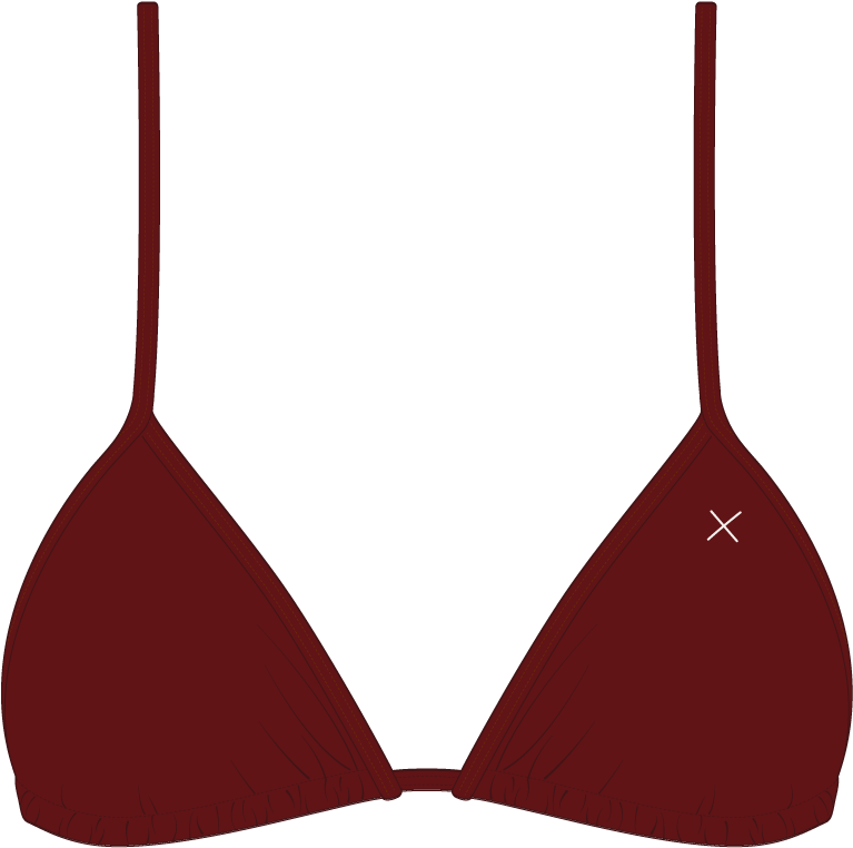 Plum Bikini Top Ii - Bikini With X Logo PNG image with a transparent background, free high-resolution download