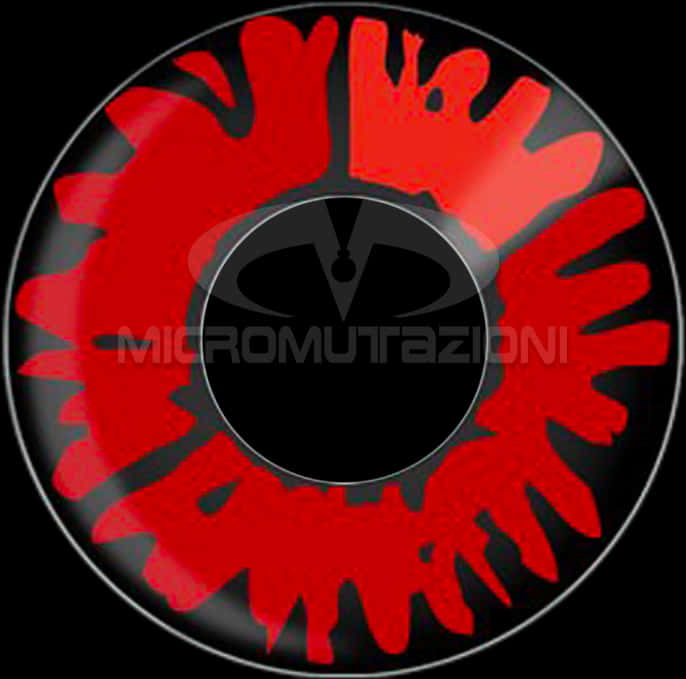 Red Black Contact Lens Design