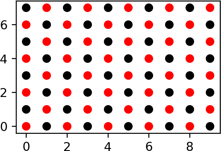 Red Black Dot Matrix Pattern