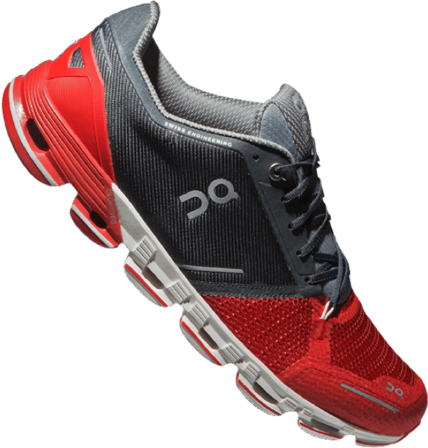 On Cloudflyer - On Men's Cloudflyer Running Shoes Red / White 8, HD Png Download PNG with transparent background