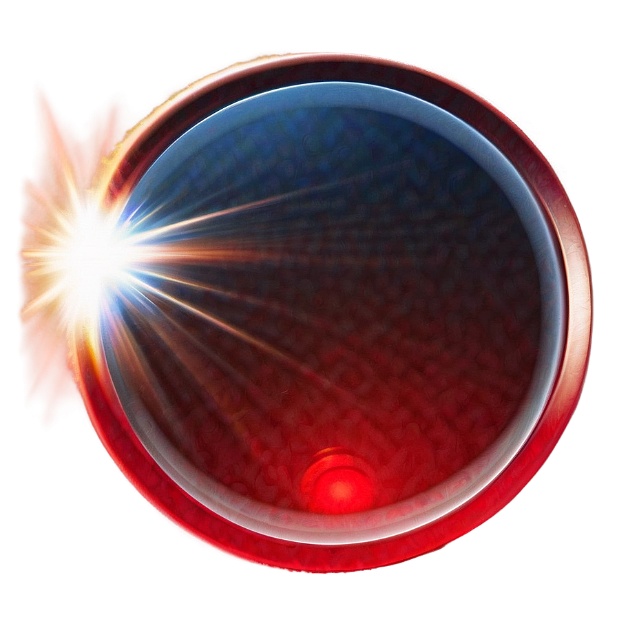 Red Blinding Lens Flare Png 06122024