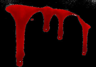 Red Blood Dripping Graphic PNG with transparent background