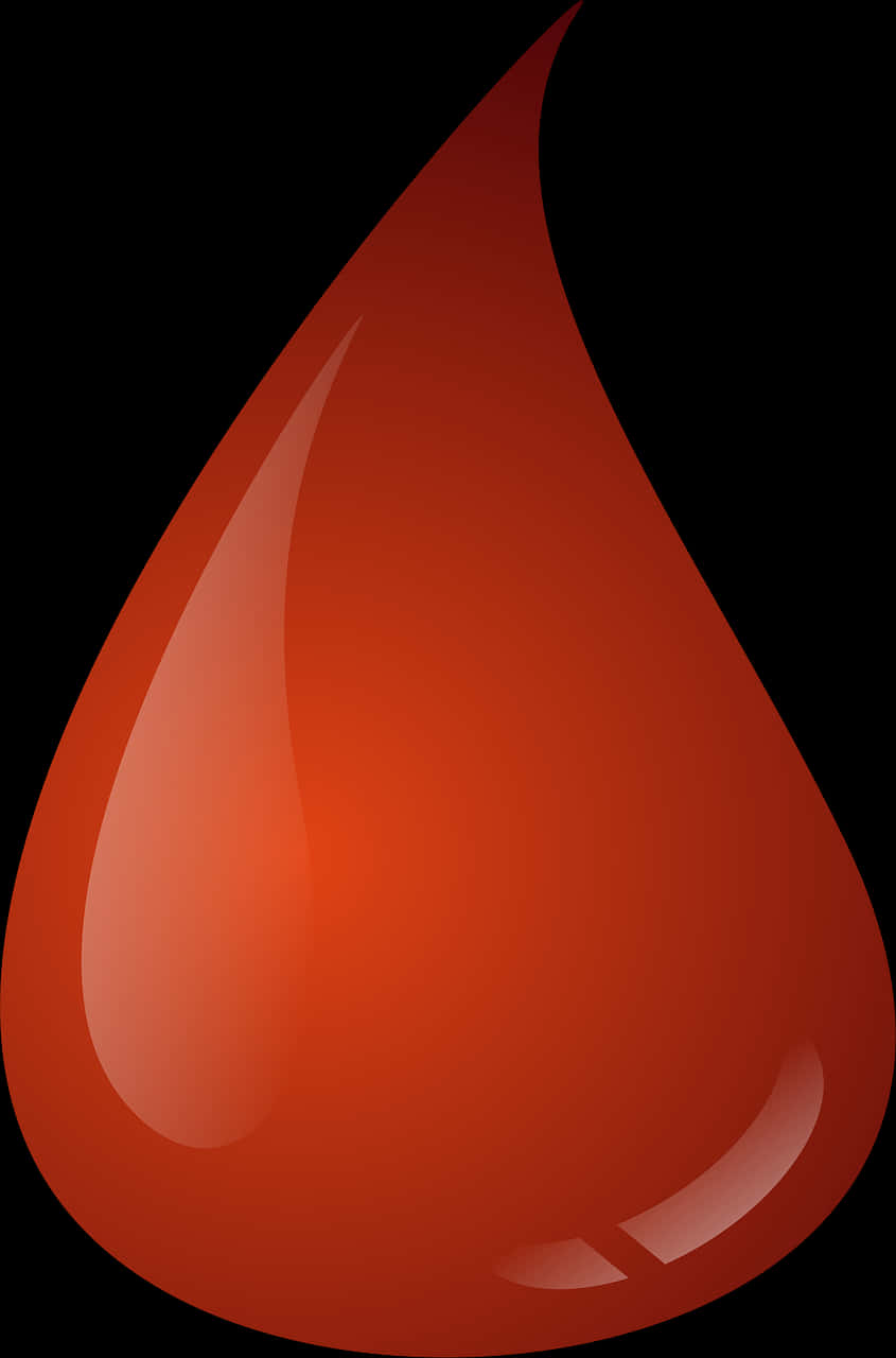 Red Blood Drop Graphic