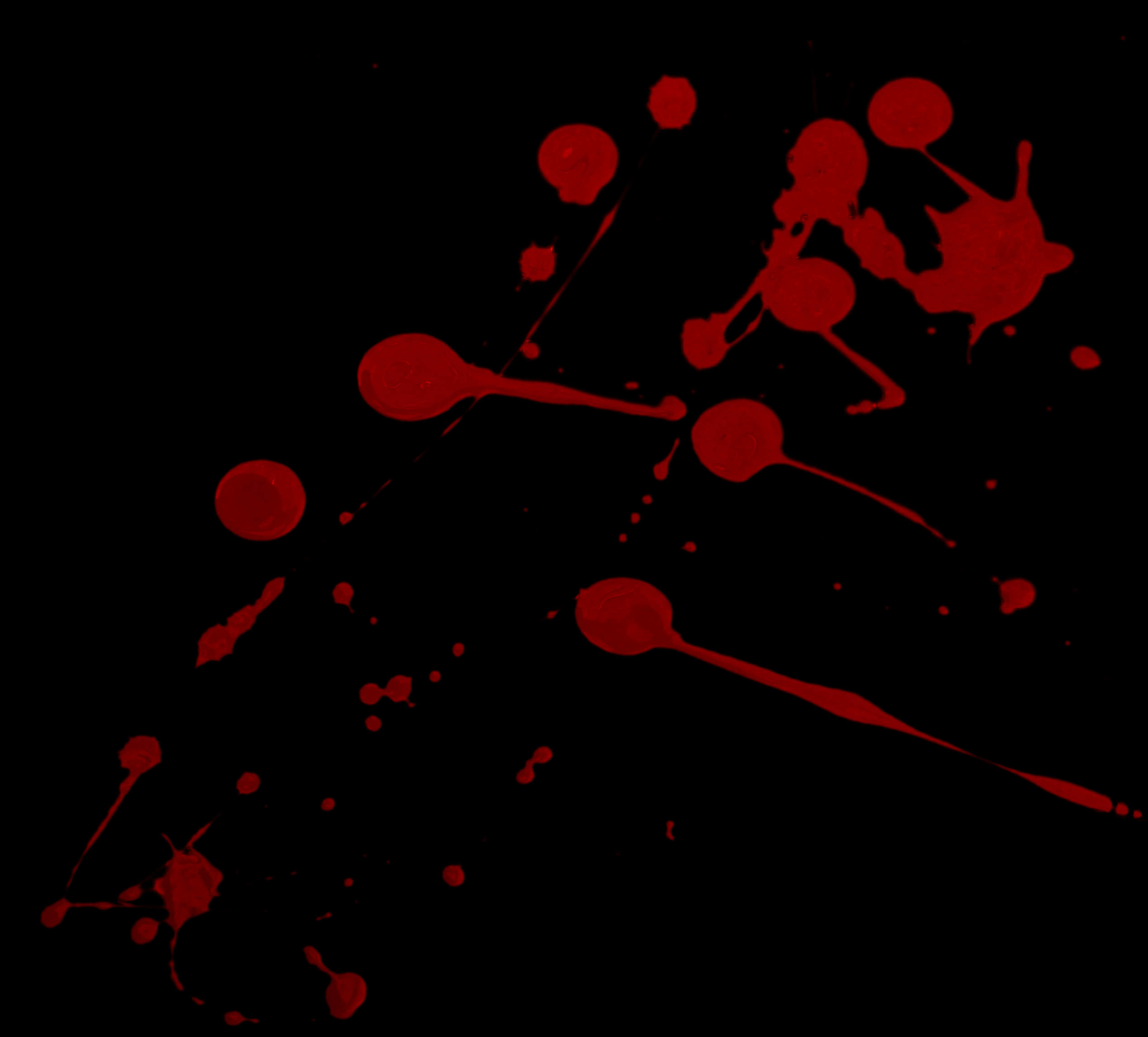 Red Blood Splatter Dark Background PNG with transparent background
