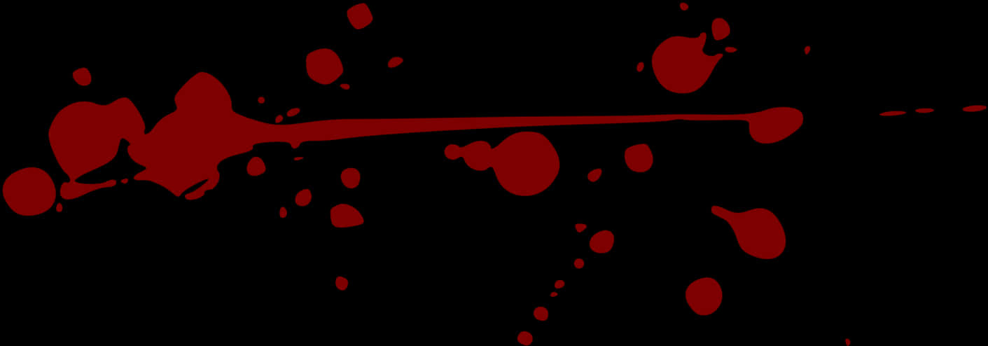 Red Blood Splatter Graphic