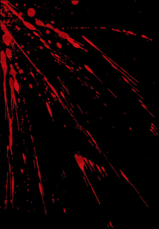 Red Blood Splatter Pattern