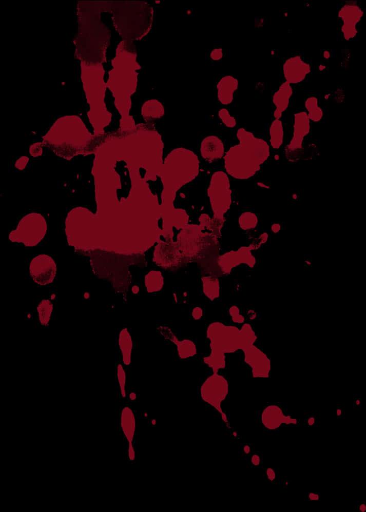 Red Blood Splatter Pattern